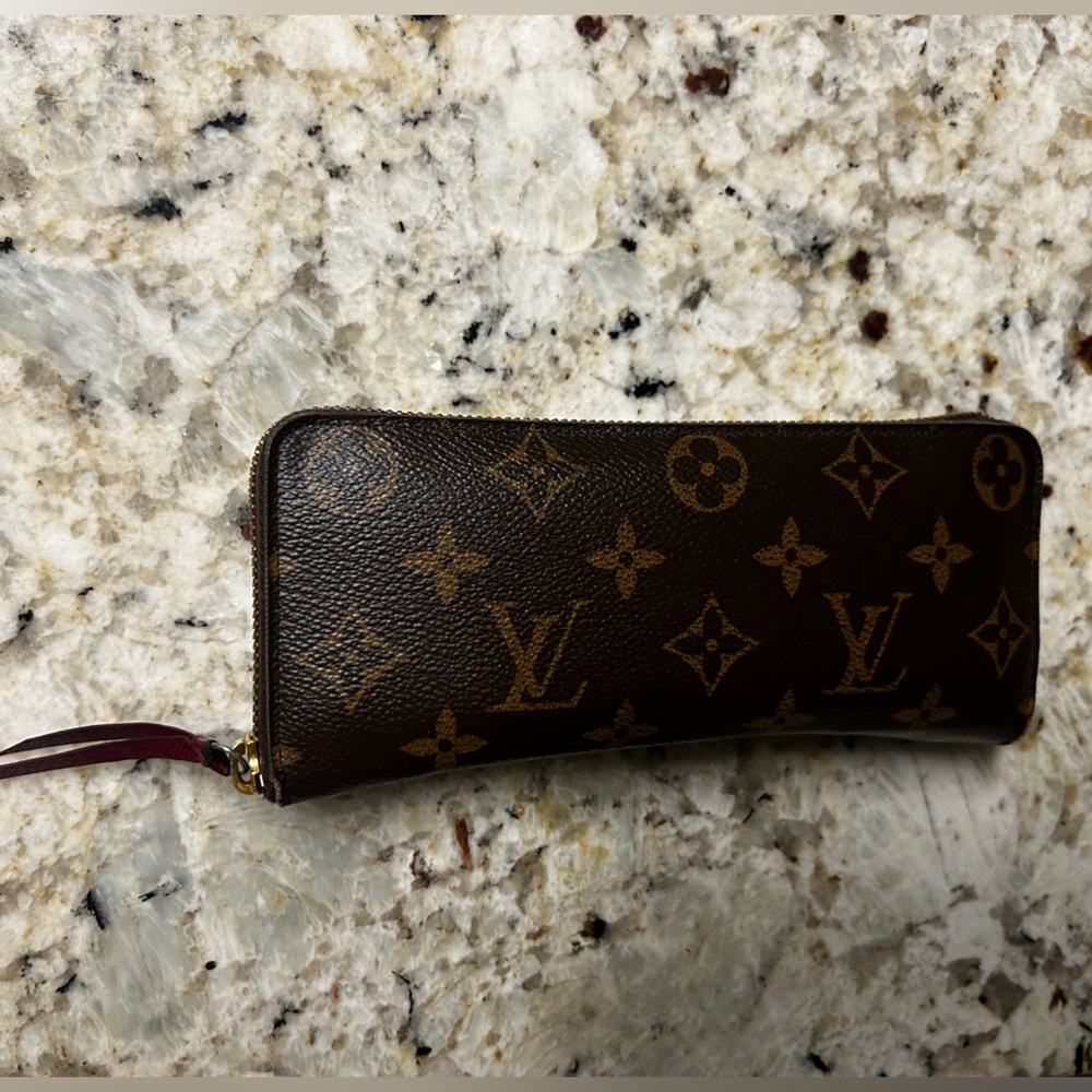 Louis Vuitton Dark Brown Monogram Zip Wallet